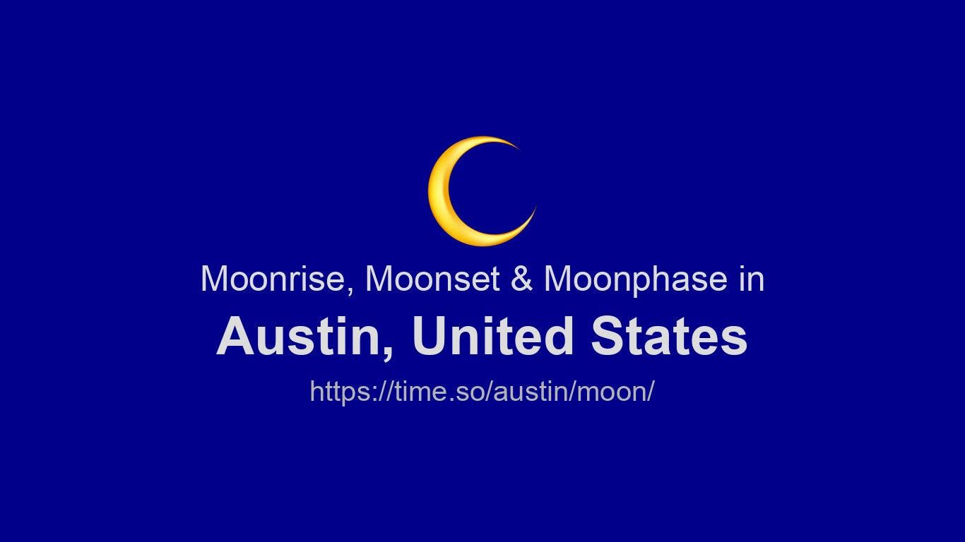 Moonrise, Moonset & Moon Phases in Austin | Time.so