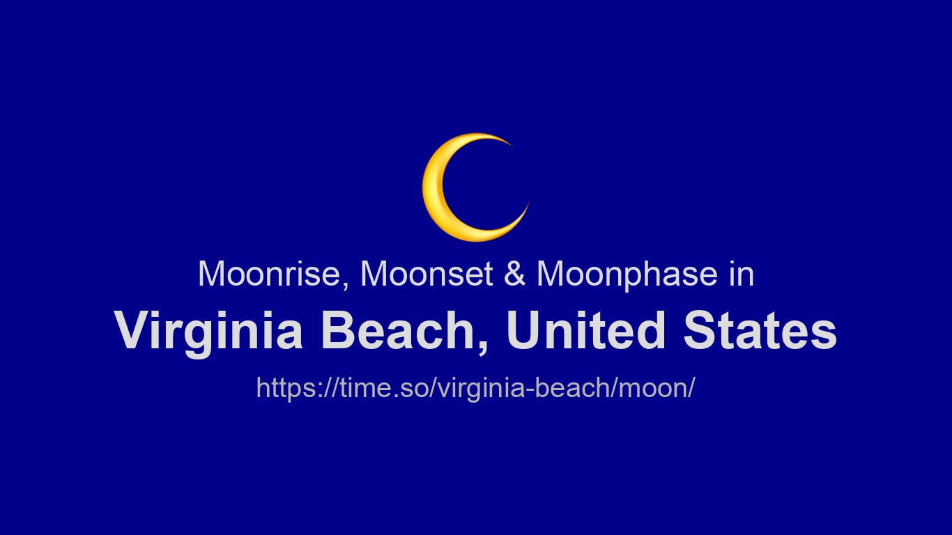 Moonrise, Moonset & Moon Phases in Virginia Beach | Time.so