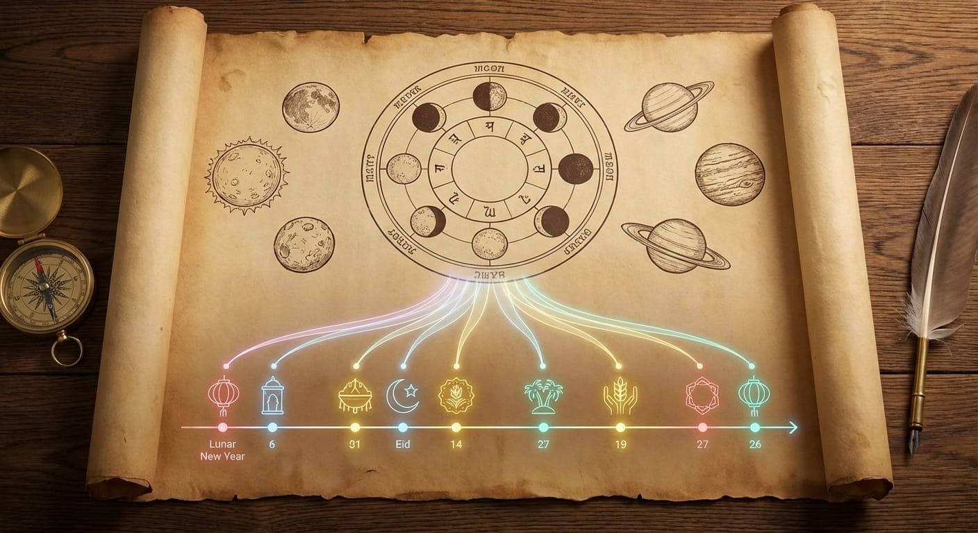 How Lunar Calendars Determine Annual Public Holiday Dates