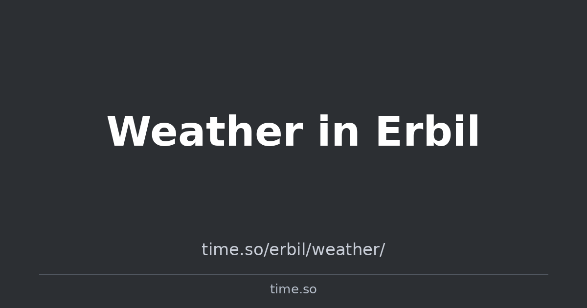 Weather in Erbil | Time.so