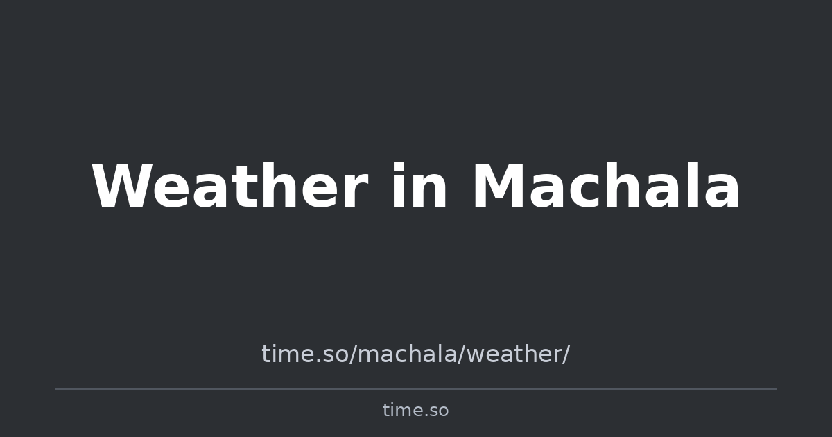 Weather in Machala | Time.so