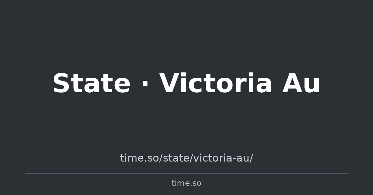 Time Now in Victoria, Australia | Time.so
