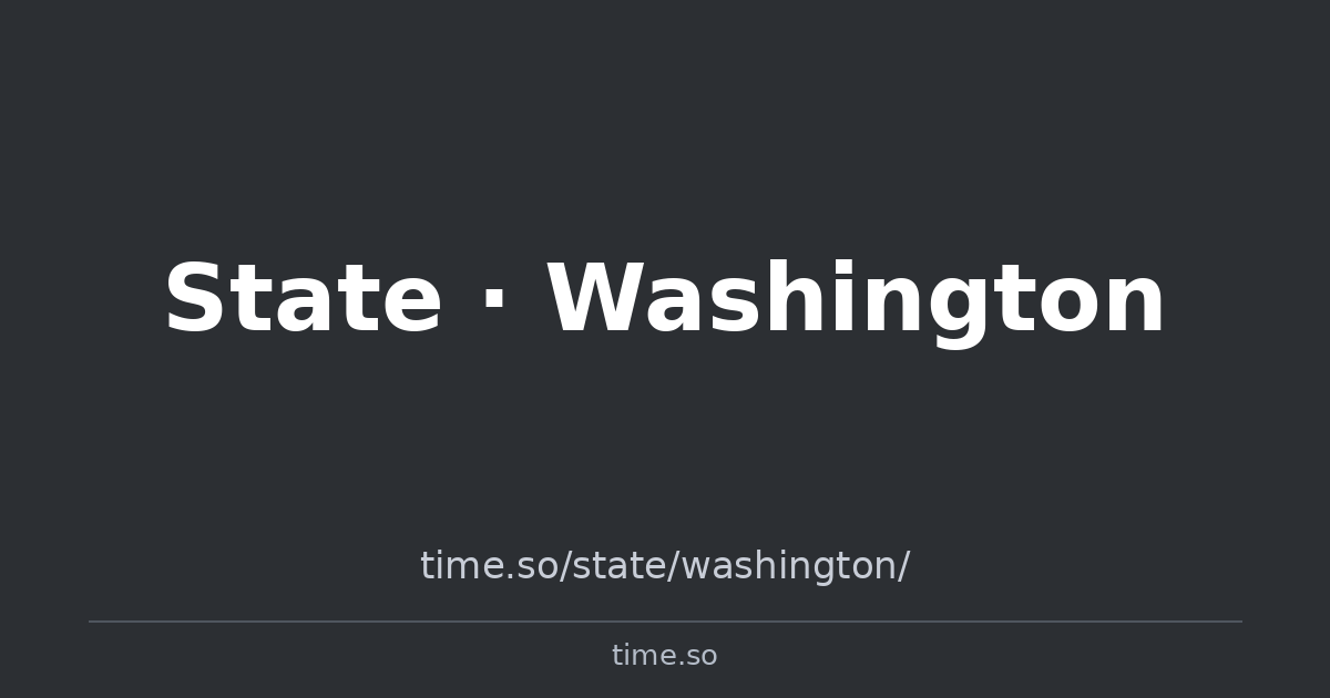 Time Now in Washington, United States | Time.so